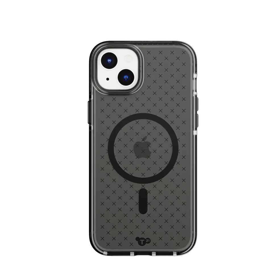 Tech21 Evo Check iPhone 15 Plus Hülle Smokey Black MagSafe