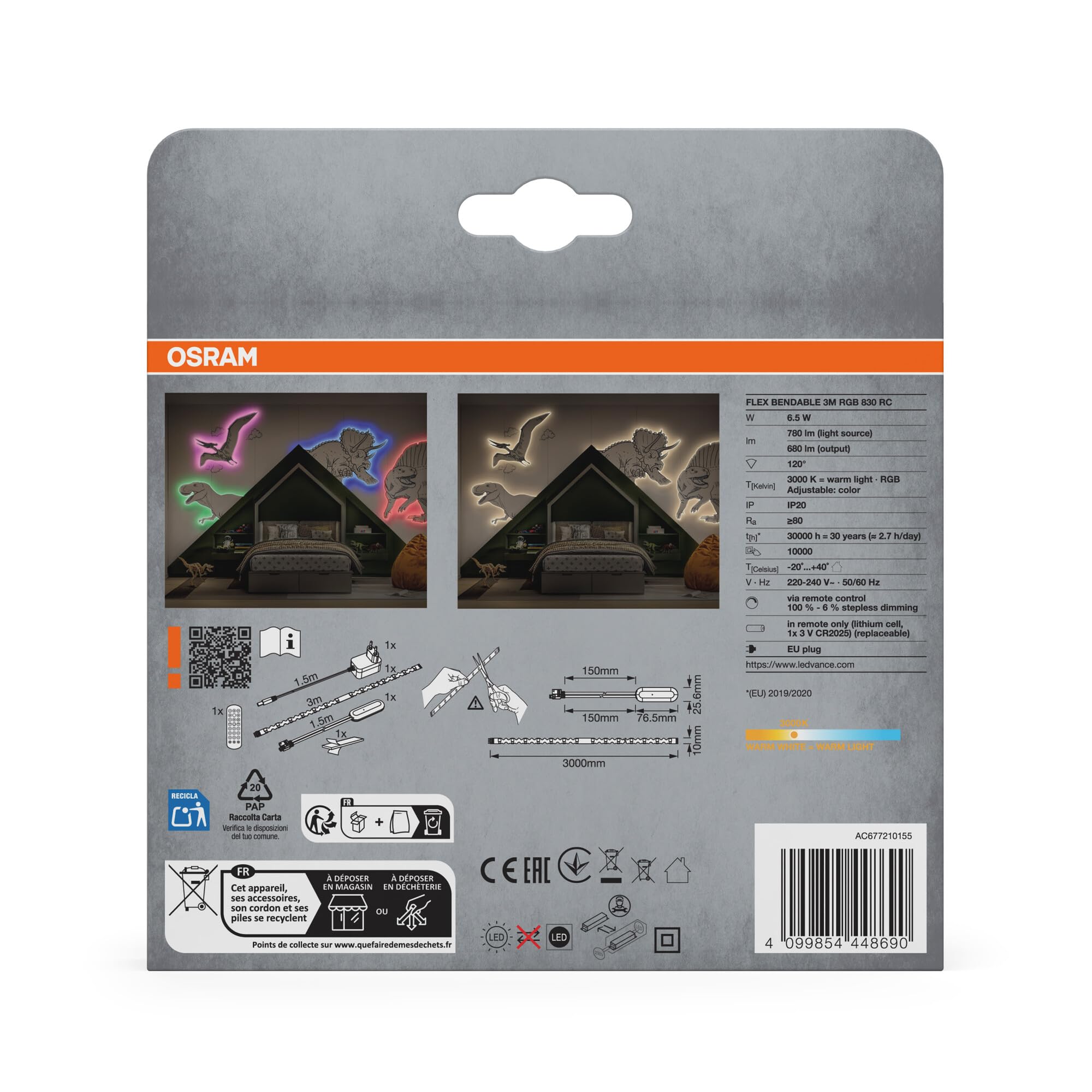 ams OSRAM SMART+ Flex LED Streifen 3m RGBW innen