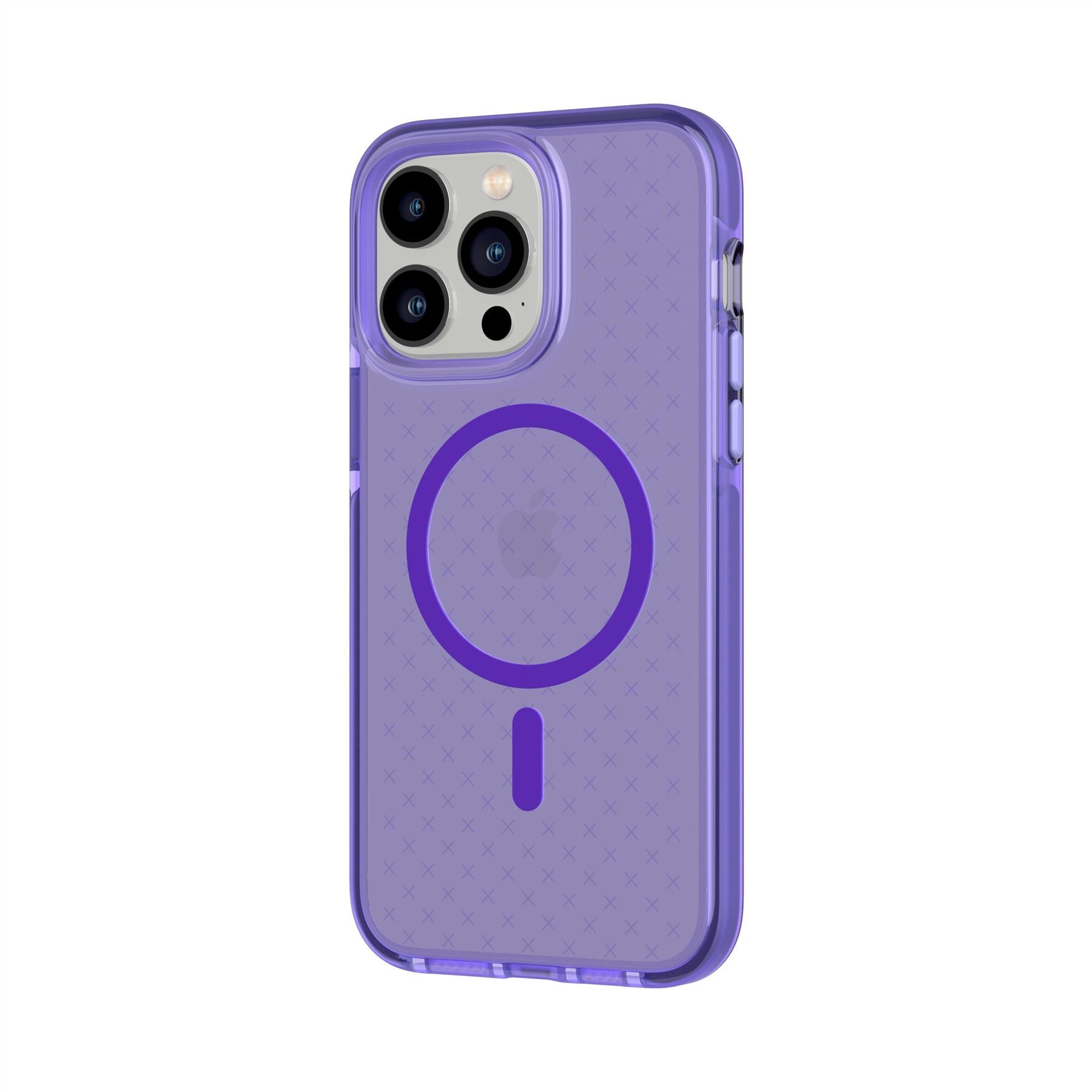 Tech21 EvoCheck iPhone 14 Pro Max Hülle MagSafe Lila Fallschutz