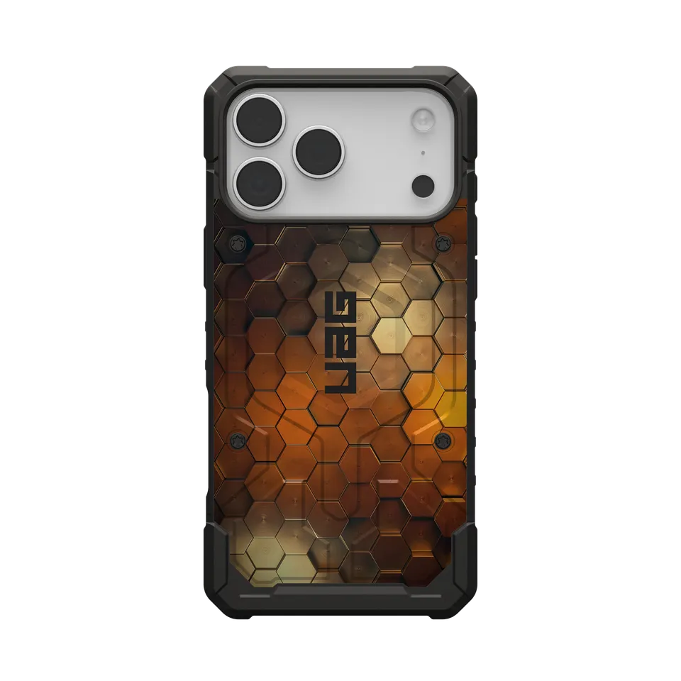 UAG Pathfinder iPhone 17 Pro Max Hülle MagSafe Golden Hex