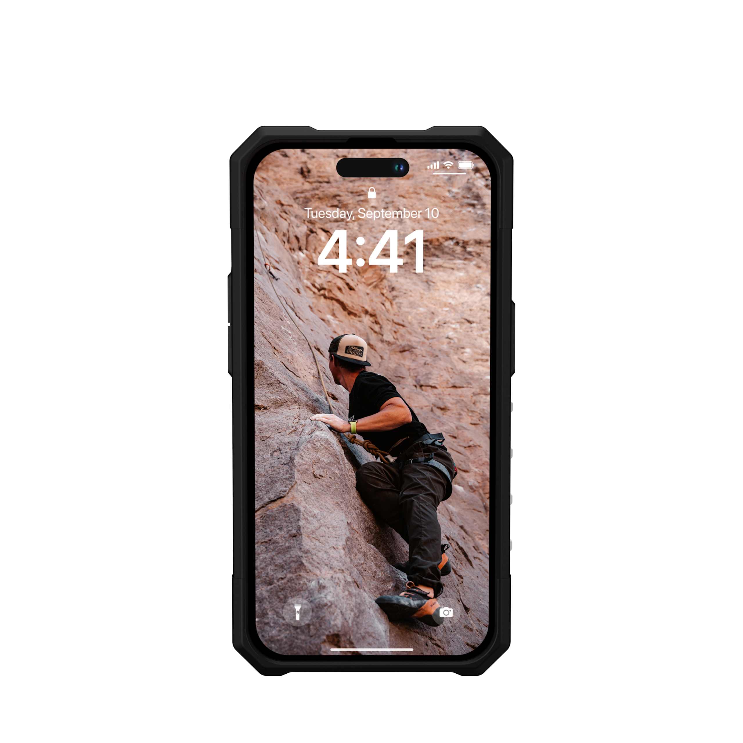UAG Pathfinder iPhone 14 Pro Hülle Schwarz stoßfest