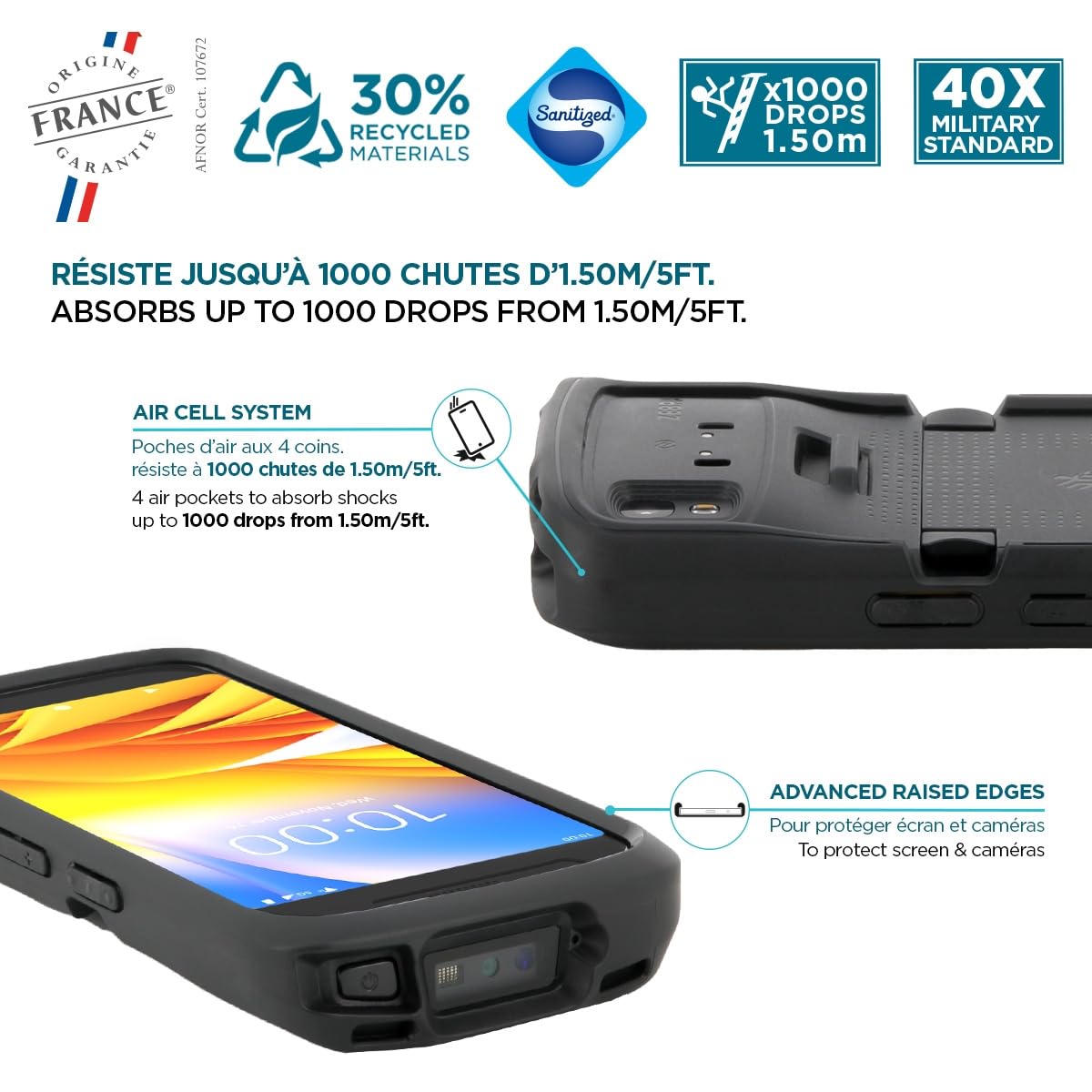 Mobilis PROTECH TC22 TC27 Schutzhülle Trigger antimikrobiell