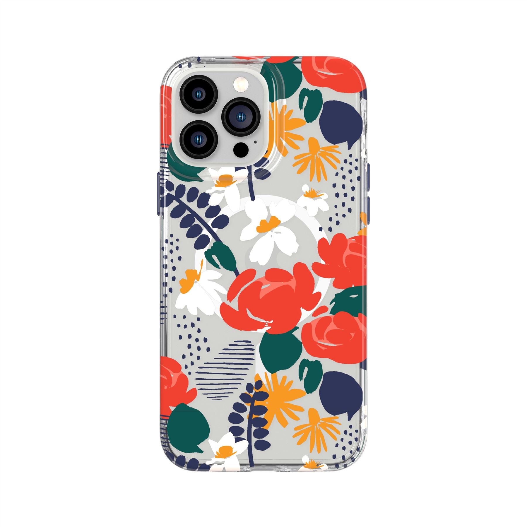 Tech21 EvoArt iPhone 13 Pro Max Hülle Red Rose MagSafe 12ft