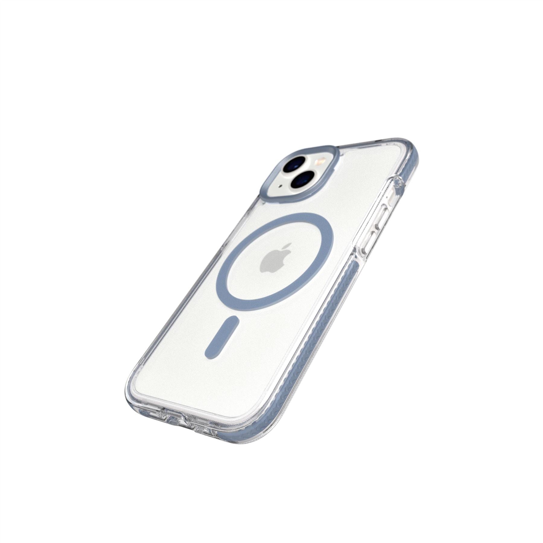 Tech21 EvoCrystal MagSafe Hülle Clear Steel Blue iPhone
