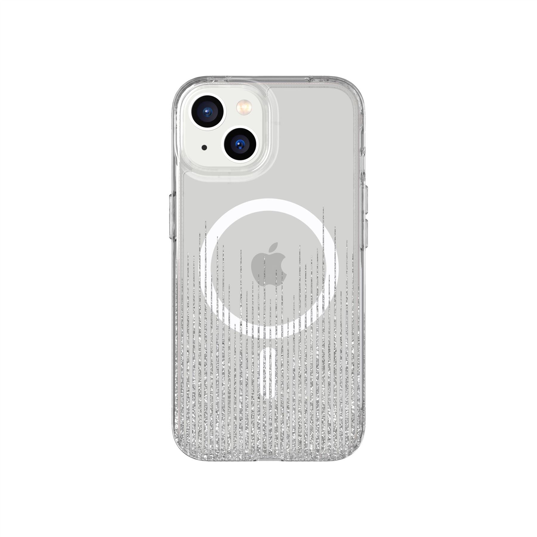 Tech21 EvoArt MagSafe iPhone Hülle Sparkle Rain Glitzer