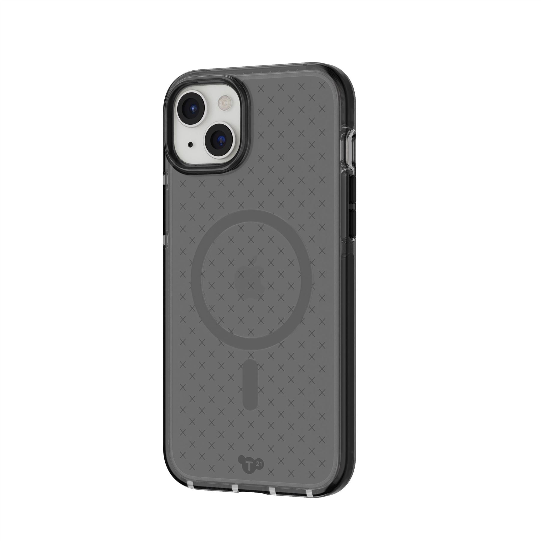 Tech21 Evo Check iPhone 15 Plus Hülle Smokey Black MagSafe