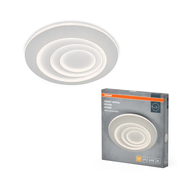 OSRAM ORBIS Spiral Round Deckenleuchte weiß 3000K