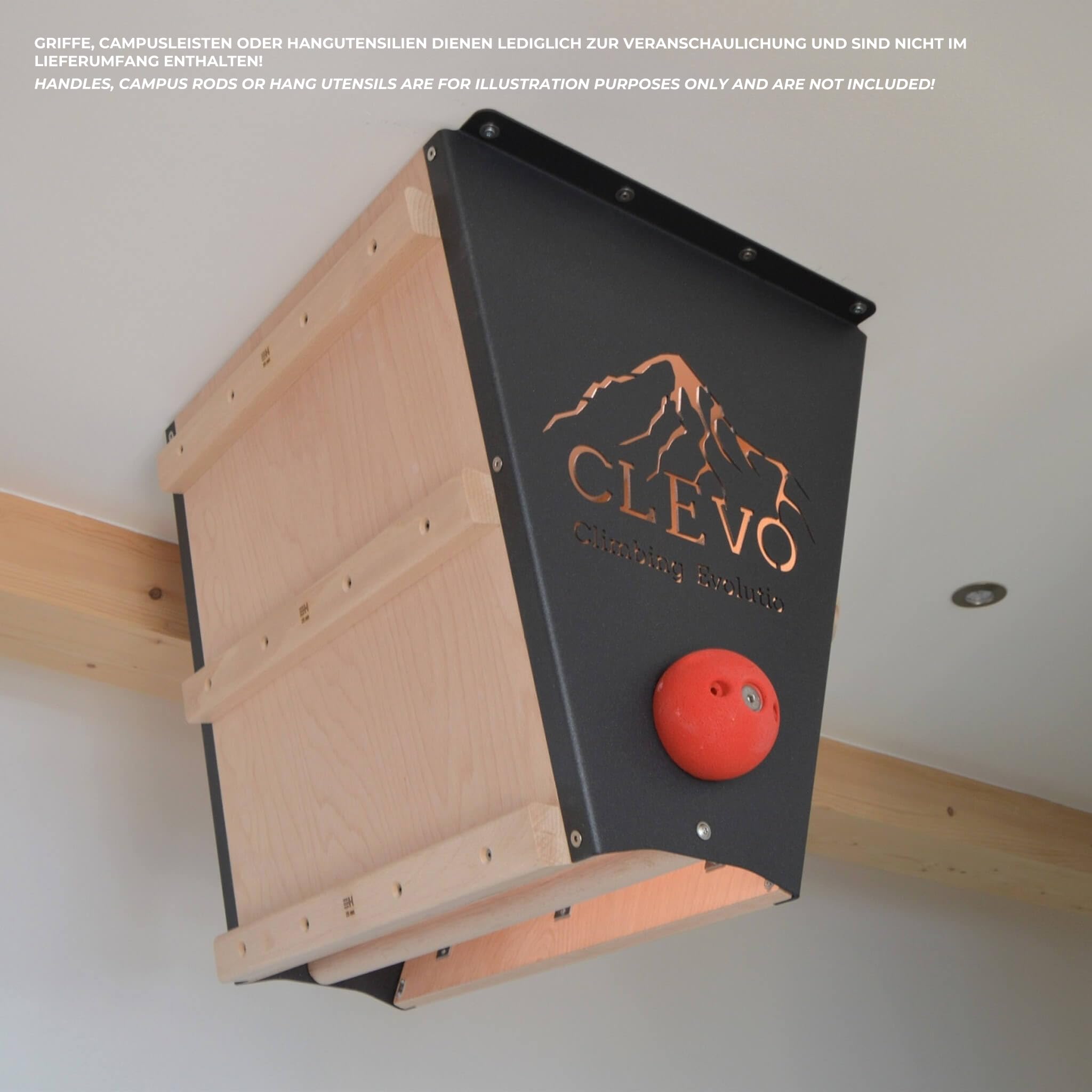 Clevo L Klettermodul Decke 15° Campusboard Klimmzugstange