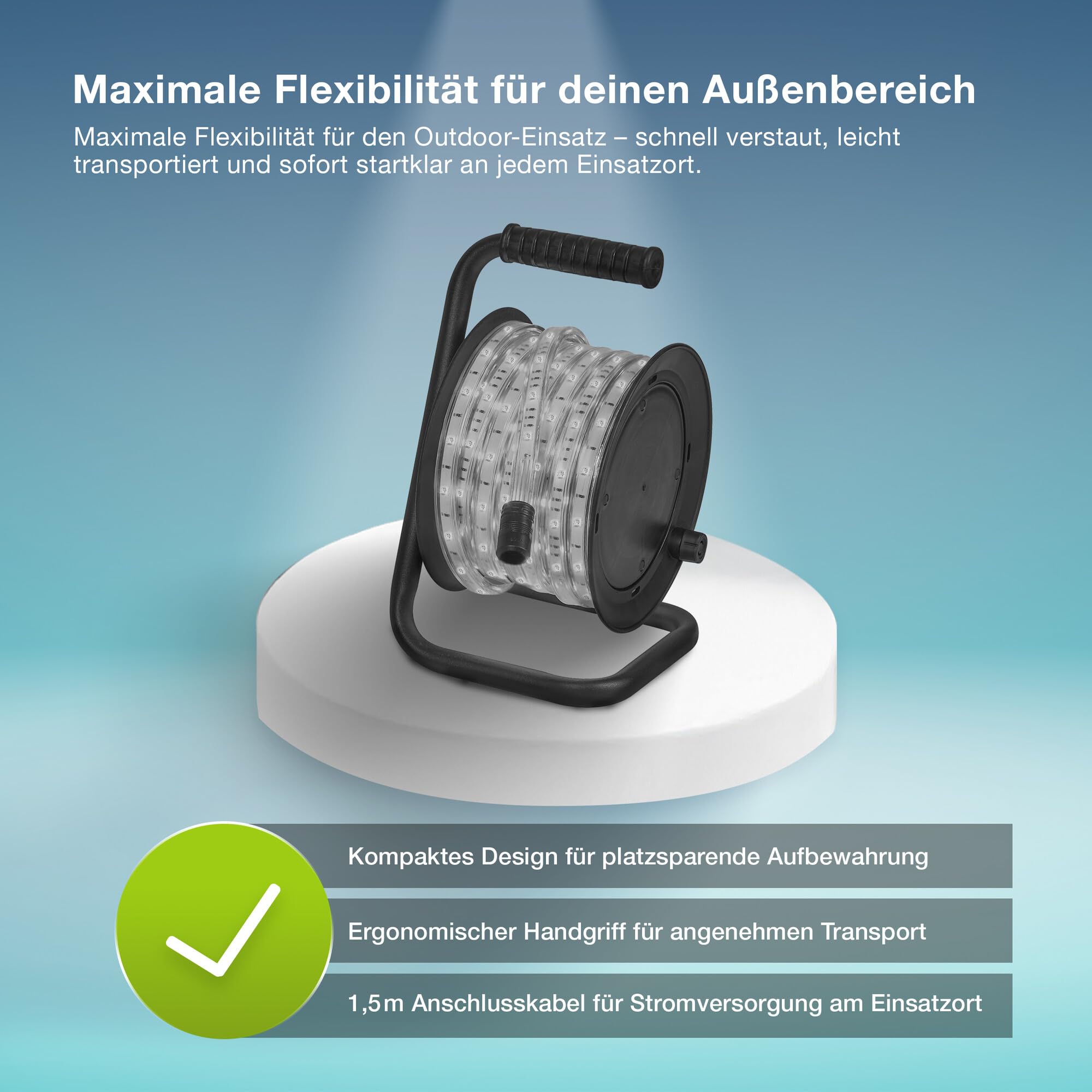 ams OSRAM SMART+ Outdoor Flex LED-Streifen 10m kaltweiß