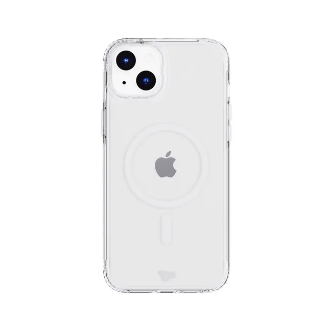 Tech21 EvoClear iPhone 15 Plus Hülle Clear MagSafe UV-Schutz