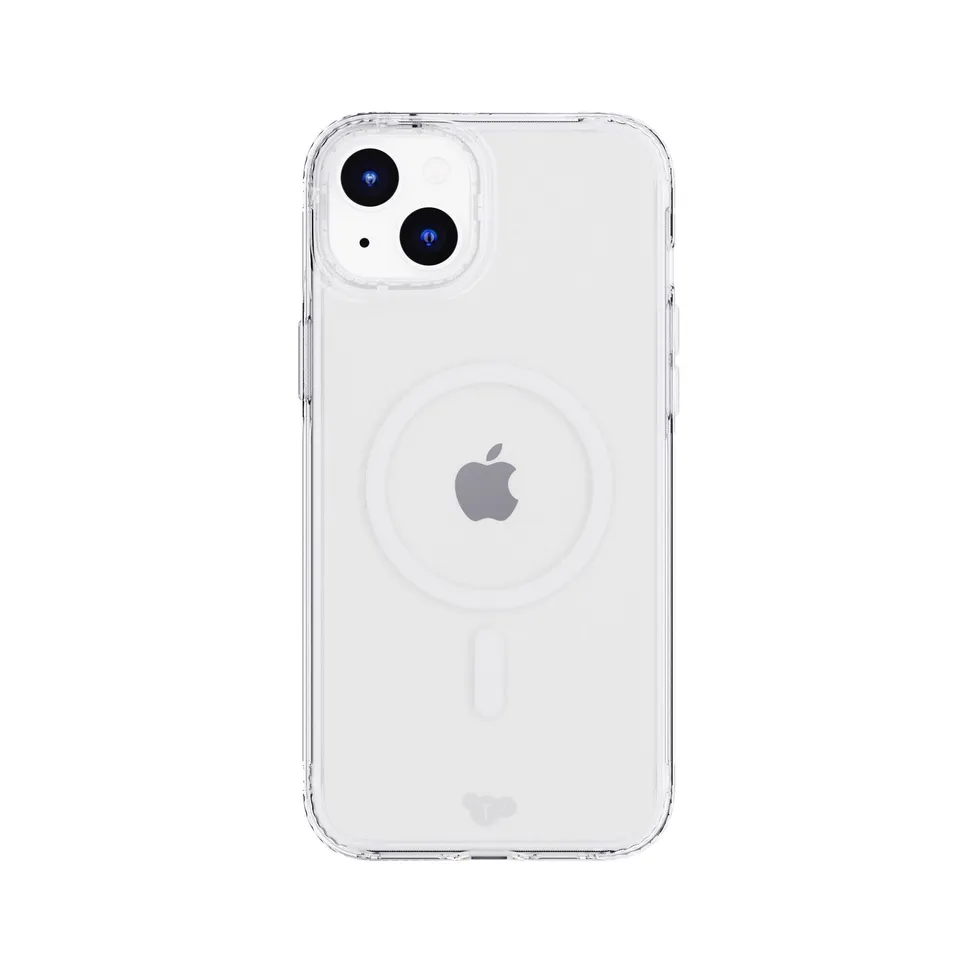 Tech21 EvoClear iPhone 15 Plus Hülle Clear MagSafe UV-Schutz