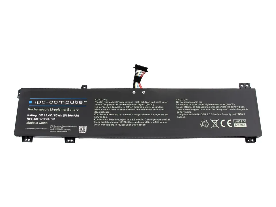 IPC-Computer L19C4PC1 Akku 79Wh lang schwarz