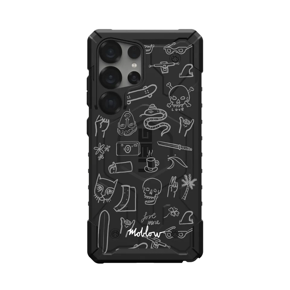UAG Pathfinder Galaxy S26 Ultra Hülle Mark Oblow Doodles
