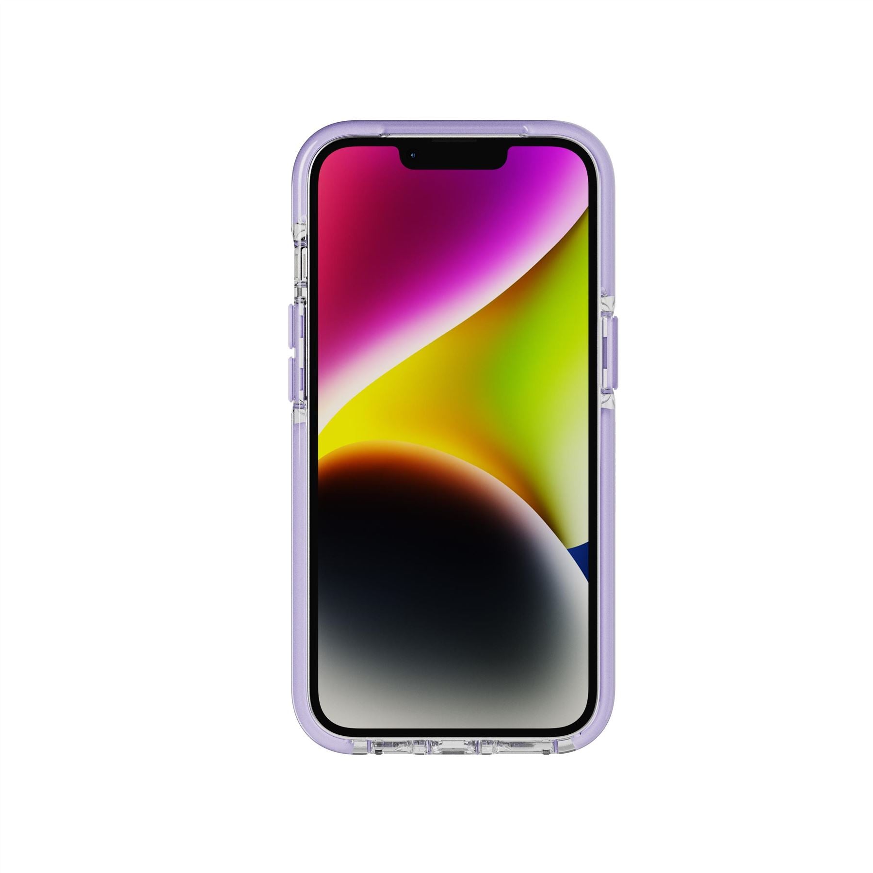Tech21 EvoCrystal Kick MagSafe iPhone Hülle Clear/Lilac mit Ständer