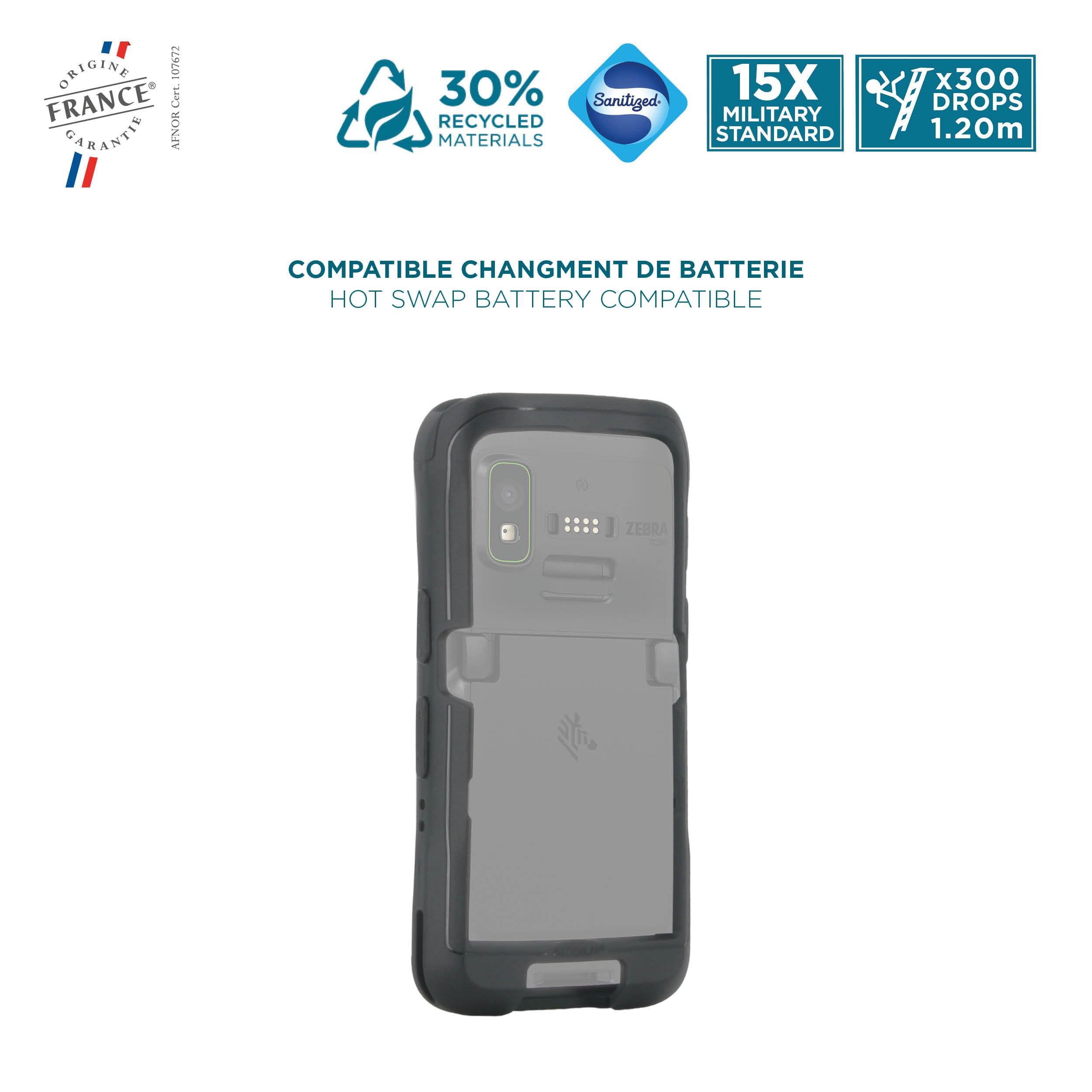 Mobilis PROTECH Zebra TC501 Hülle Trigger kompatibel