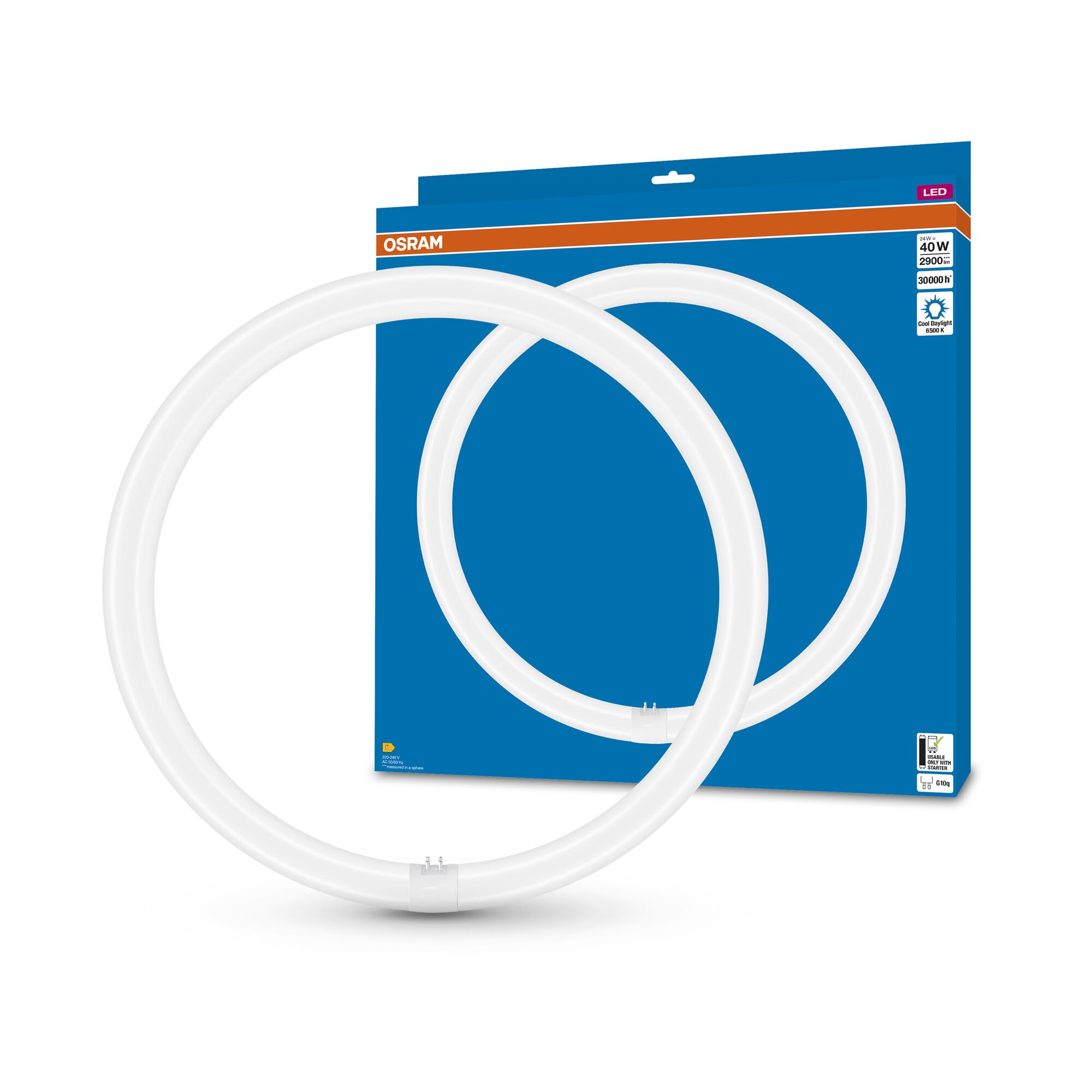 OSRAM SMART+ LED Tube T9C EM 22 Ringleuchte kaltweiß