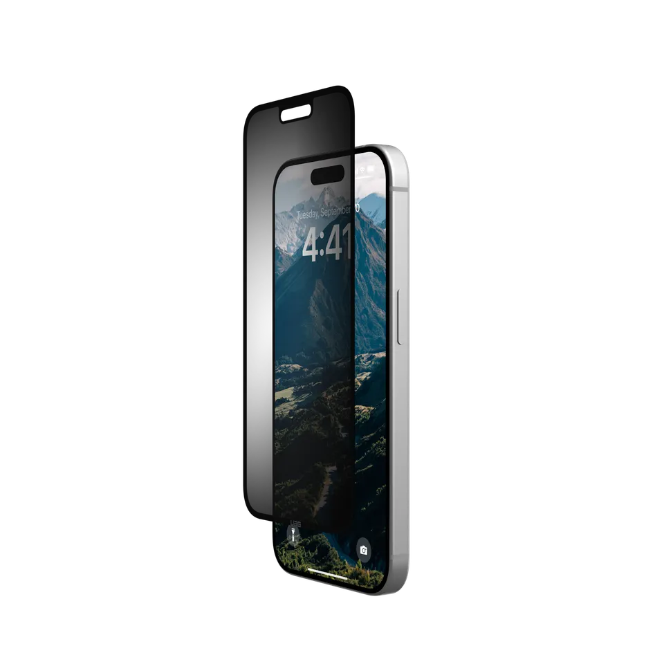 UAG Standard Issue Blickschutzfolie für iPhone 15 Pro abnehmbar