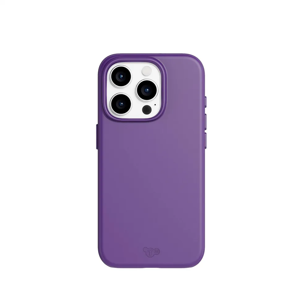 Tech21 Recovrd iPhone 15 Pro Hülle Blackberry Purple MagSafe