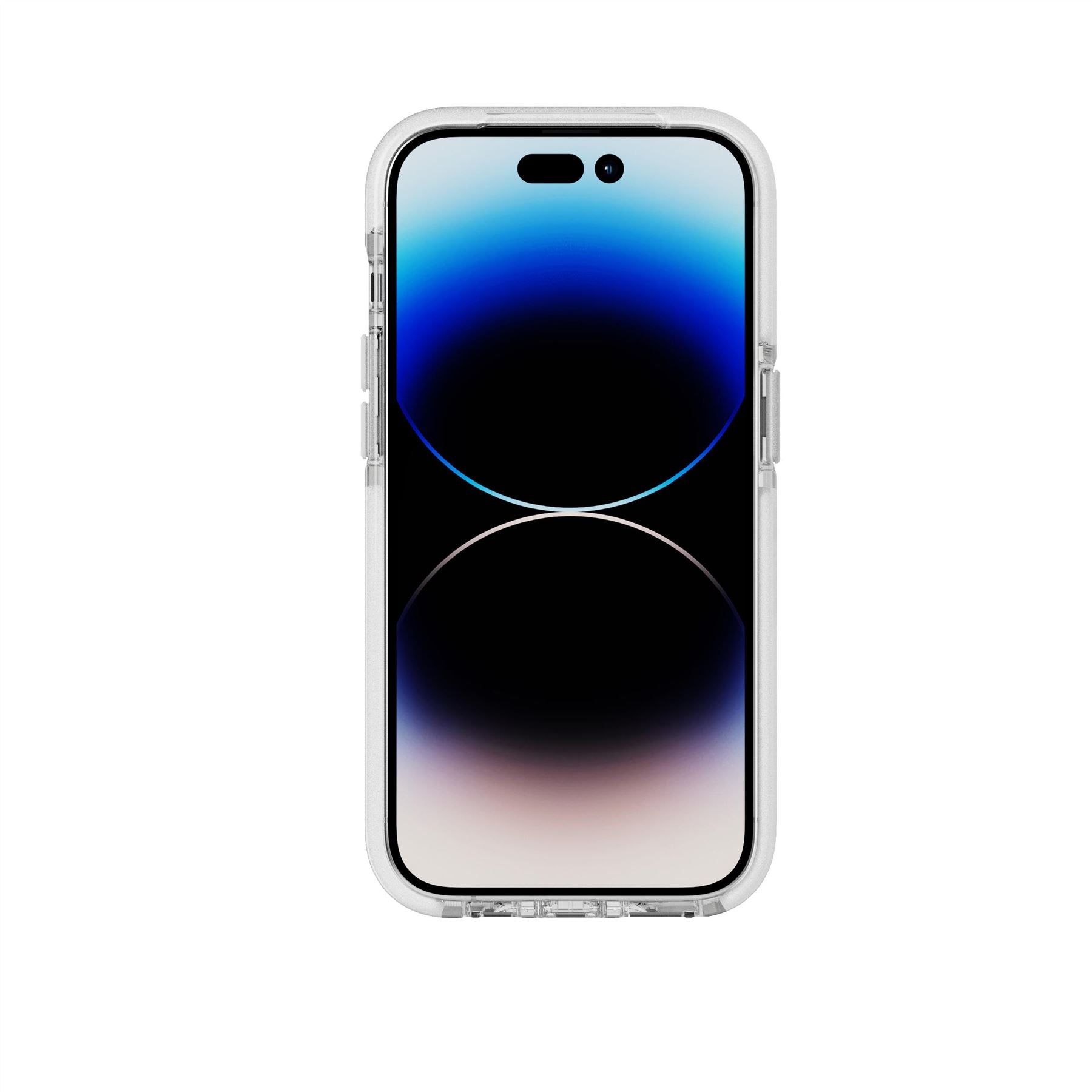 Tech21 EvoCrystal Kick iPhone 14 Pro Hülle MagSafe Weiß Ständer