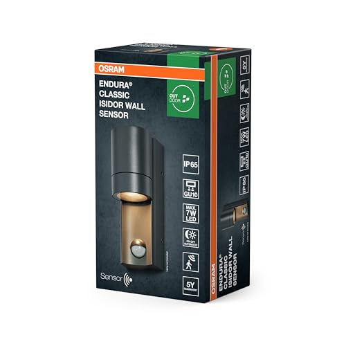 OSRAM ENDURA Classic Isidor W S Außenleuchte Sensor