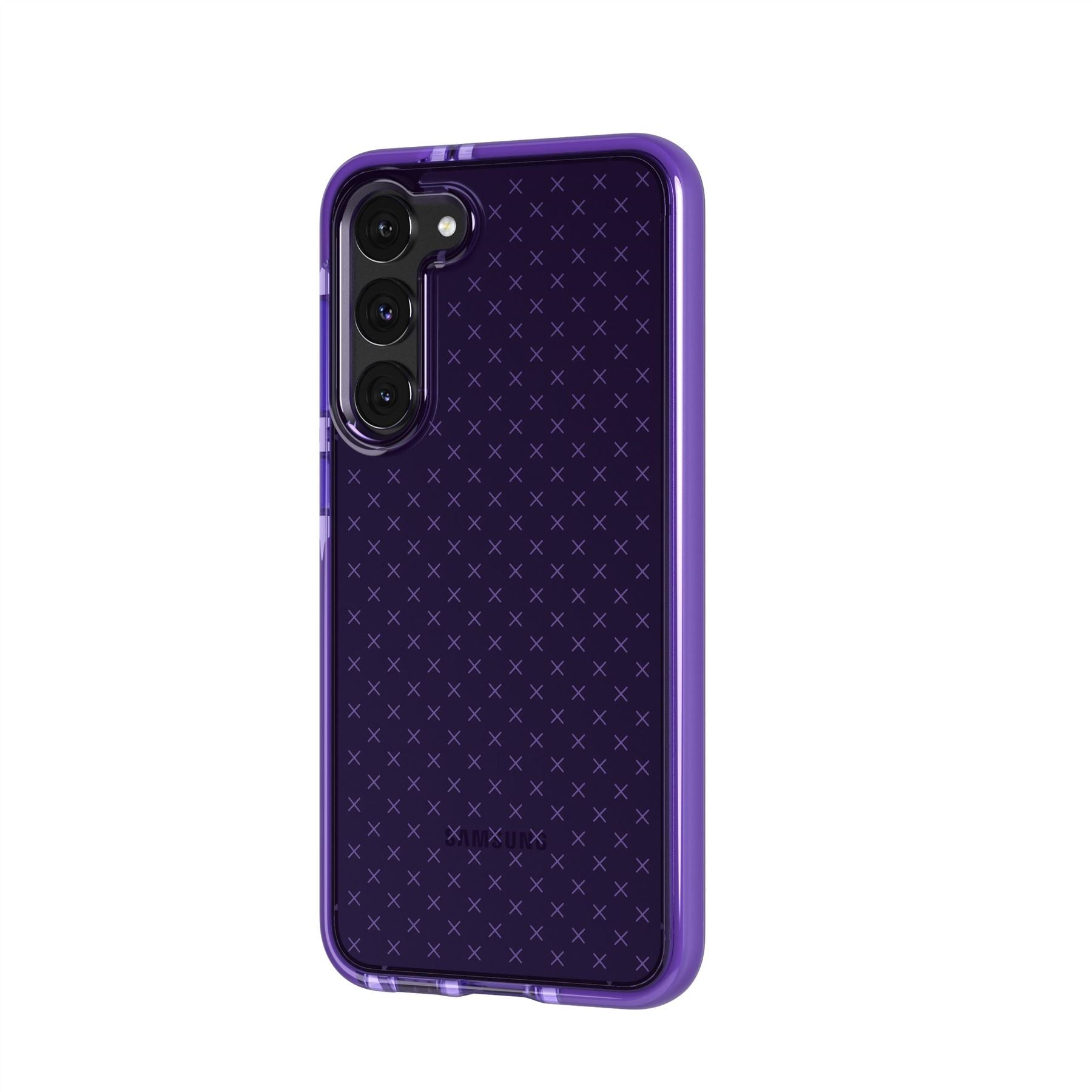 Tech21 EvoCheck Galaxy S23+ Hülle Digi Purple 16ft Schutz