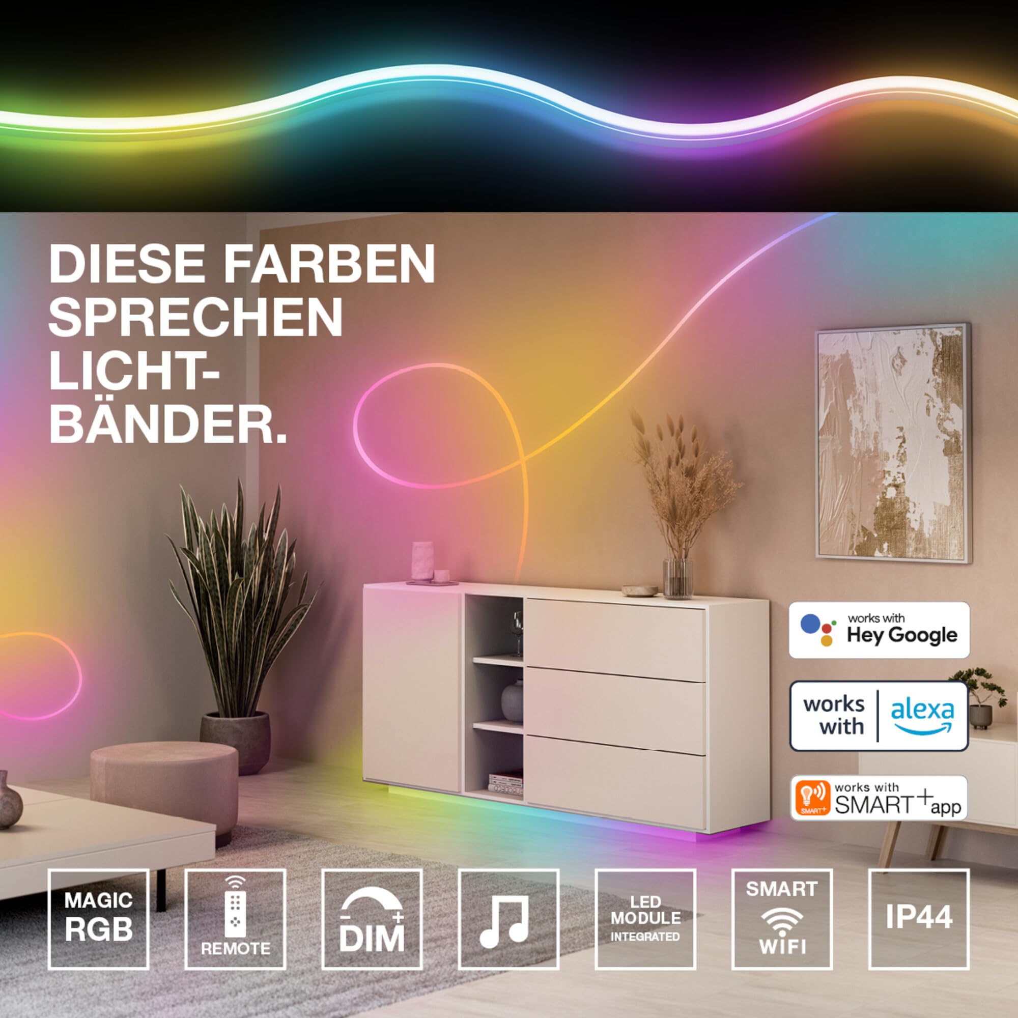 ams OSRAM SMART+ NEON FLEX LED-Streifen 2M Weiß 45lm