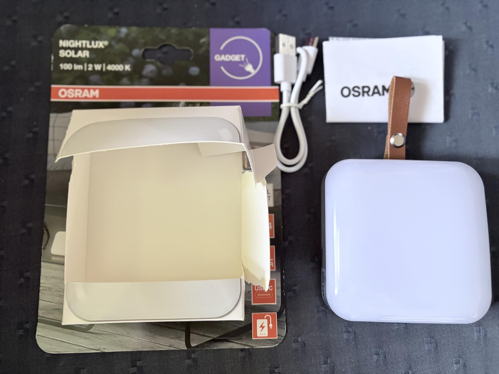 ams OSRAM Nightlux Solar LED-Leuchte grau 100lm IP54