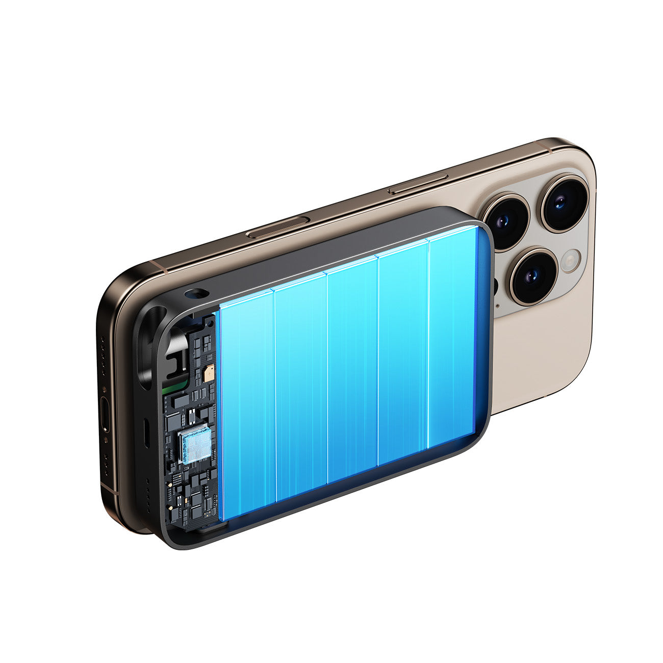 JOYROOM JR-PBM02 22,5W Magnet-Powerbank 10000mAh Schwarz Ständer
