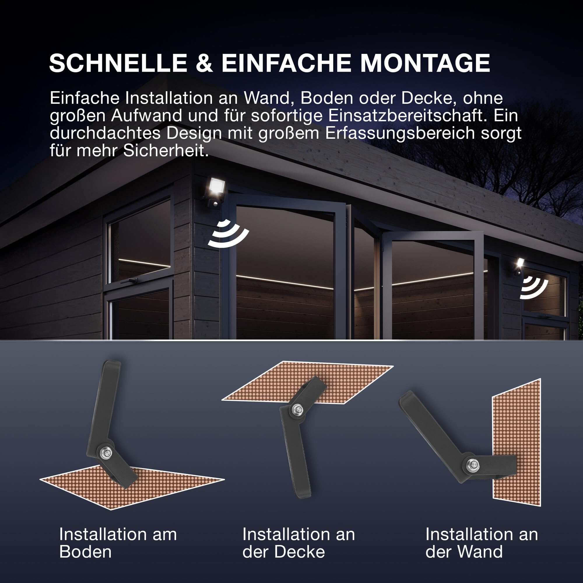 ams OSRAM Endura Flood Sensor Strahler 30W warmweiß