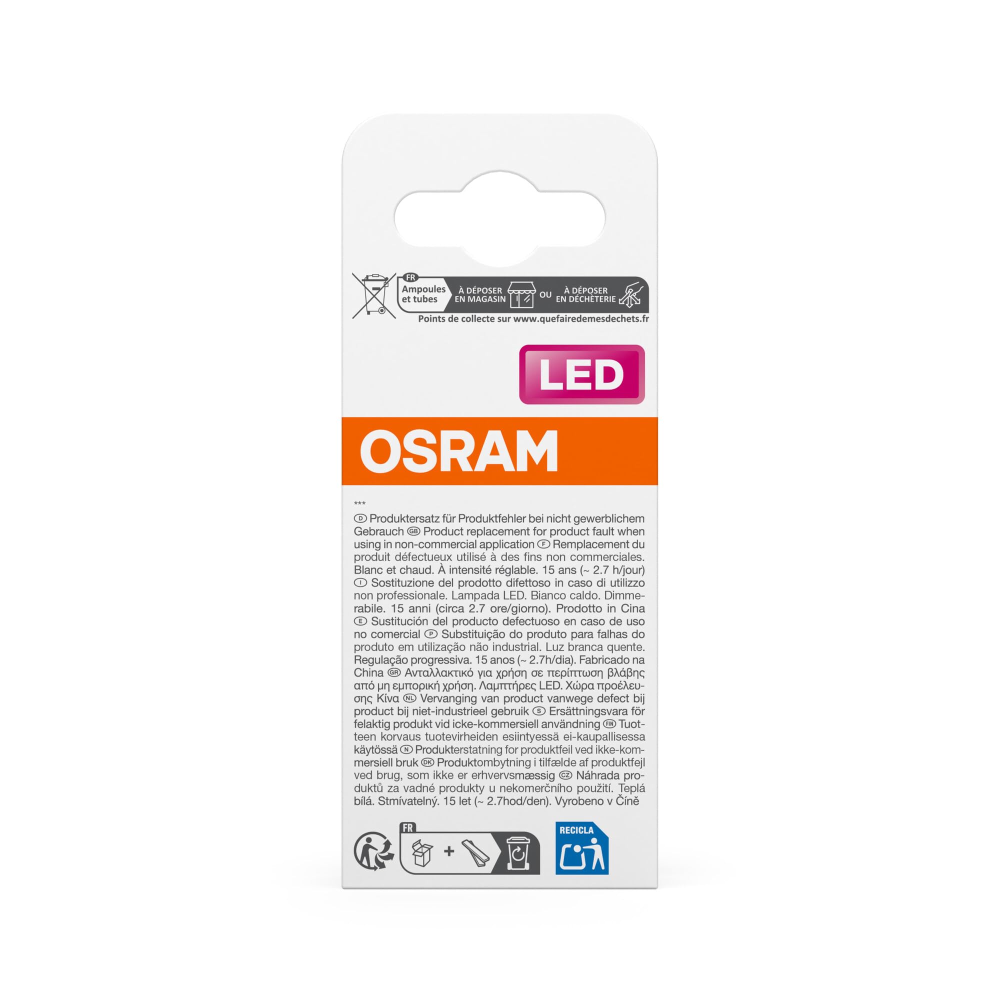 ams OSRAM Superstar Classic P40 Filament-Lampe E14 warmweiß