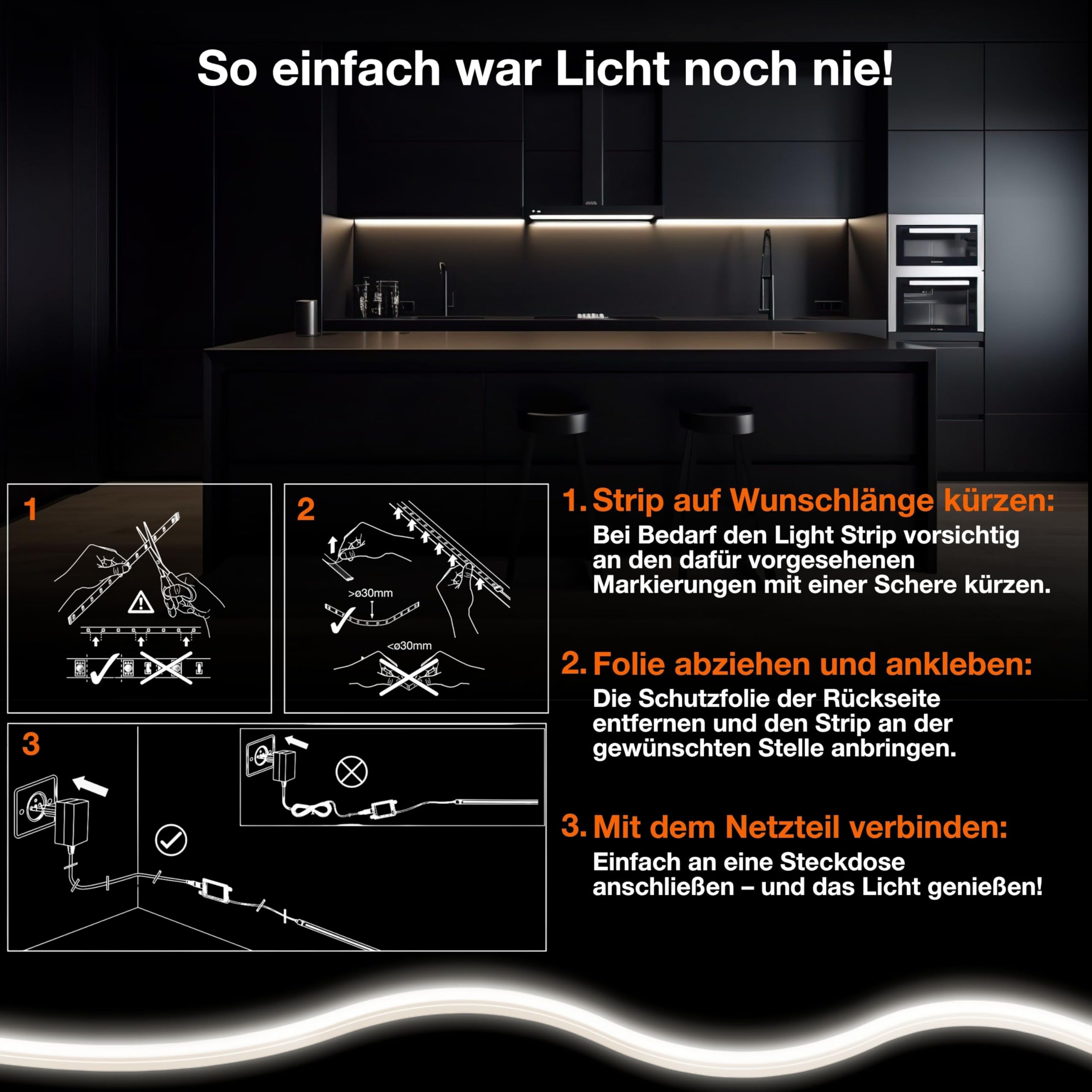 ams OSRAM SMART+ Wifi COB LED-Streifen 3m weiss dimmbar