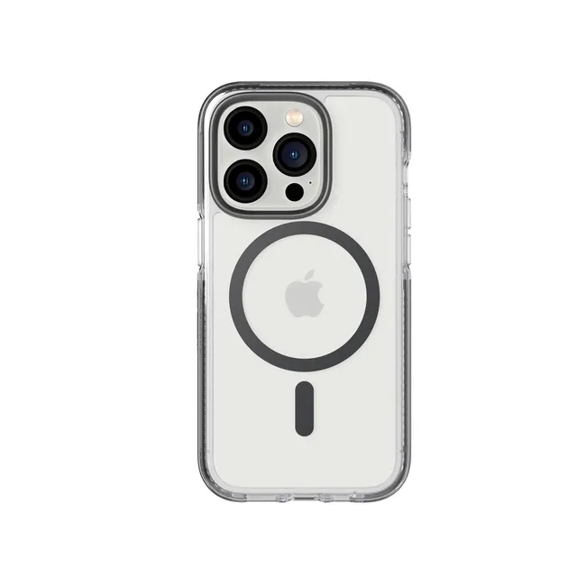 Tech21 EvoCrystal iPhone 14 Pro Hülle Graphit MagSafe 4,9m