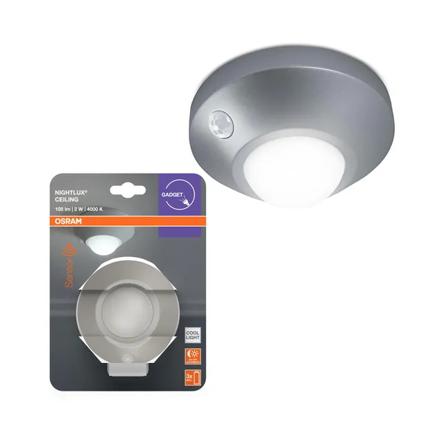 ams OSRAM SMART+ NIGHTLUX Deckenleuchte Sensor Silber