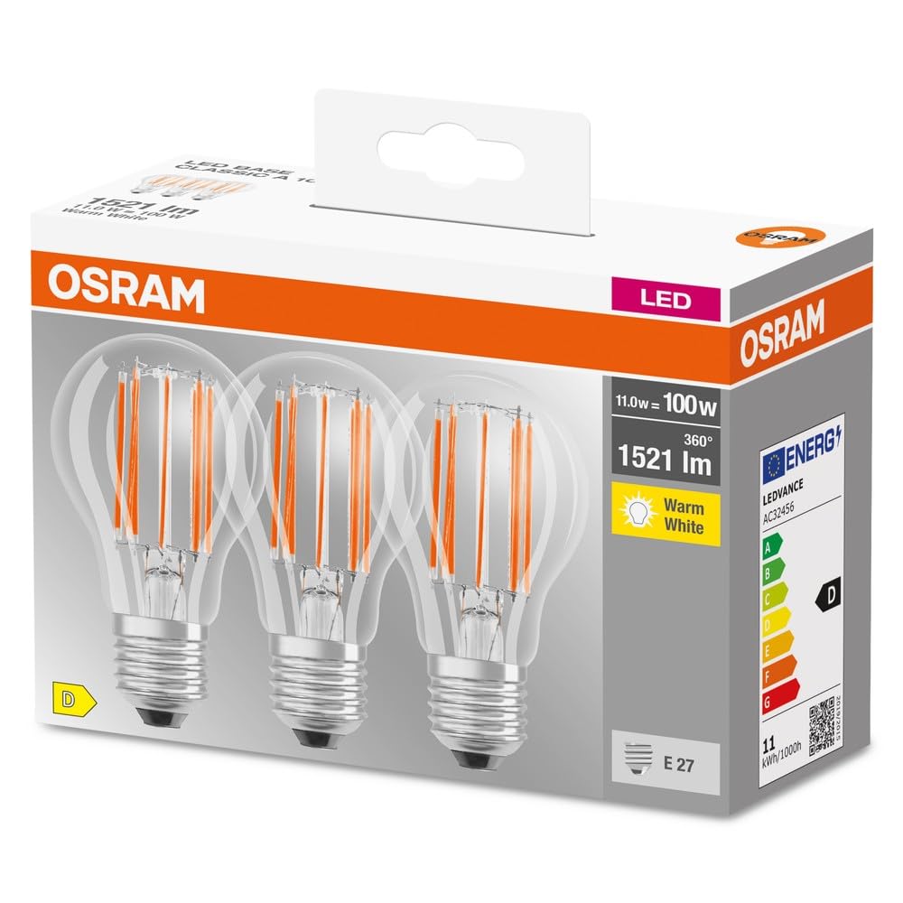 OSRAM SMART+ LED E27 11W warmweiß 3er-Pack 100W-Ersatz