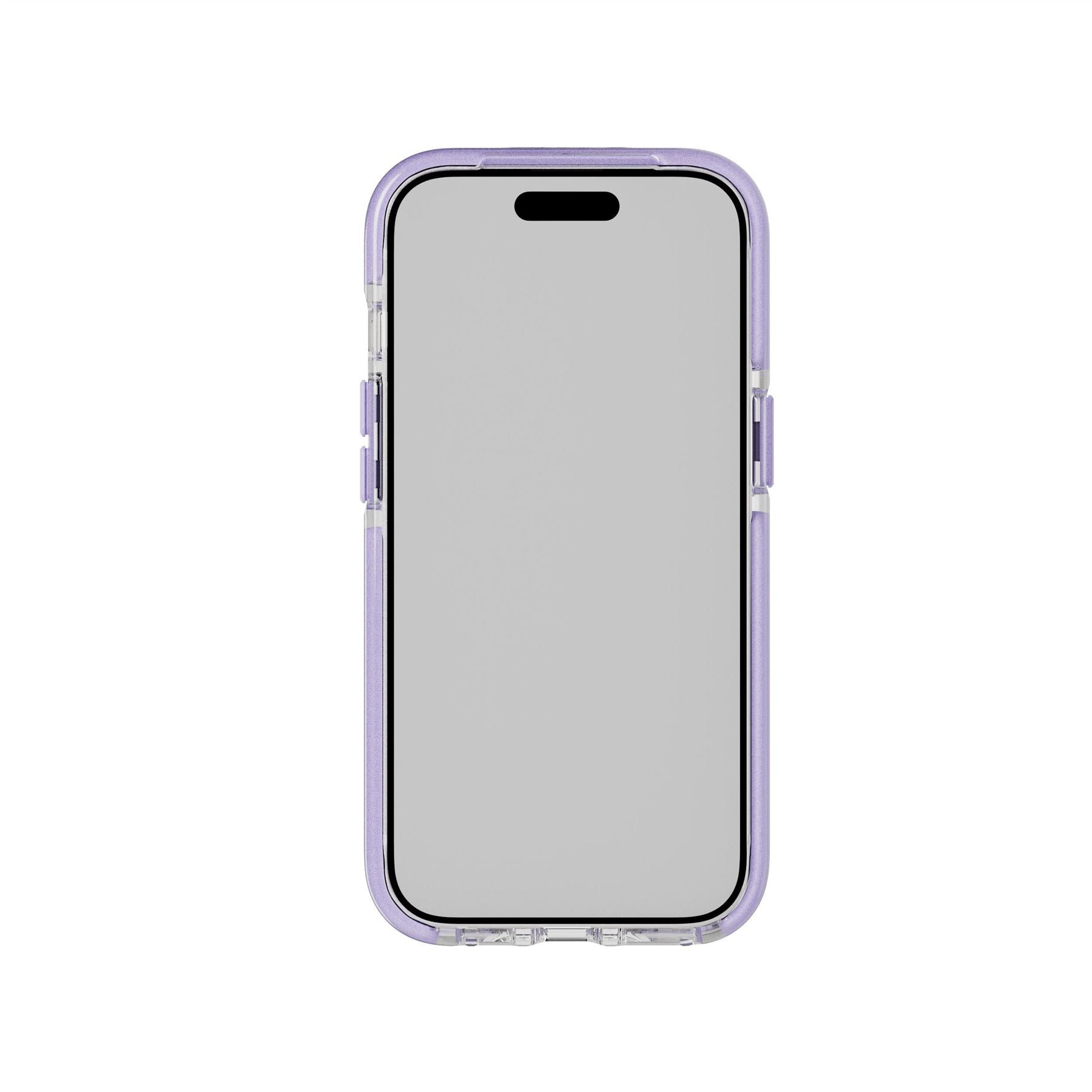Tech21 EvoCrystal Kick iPhone 15/14/13 Hülle Clear Lilac