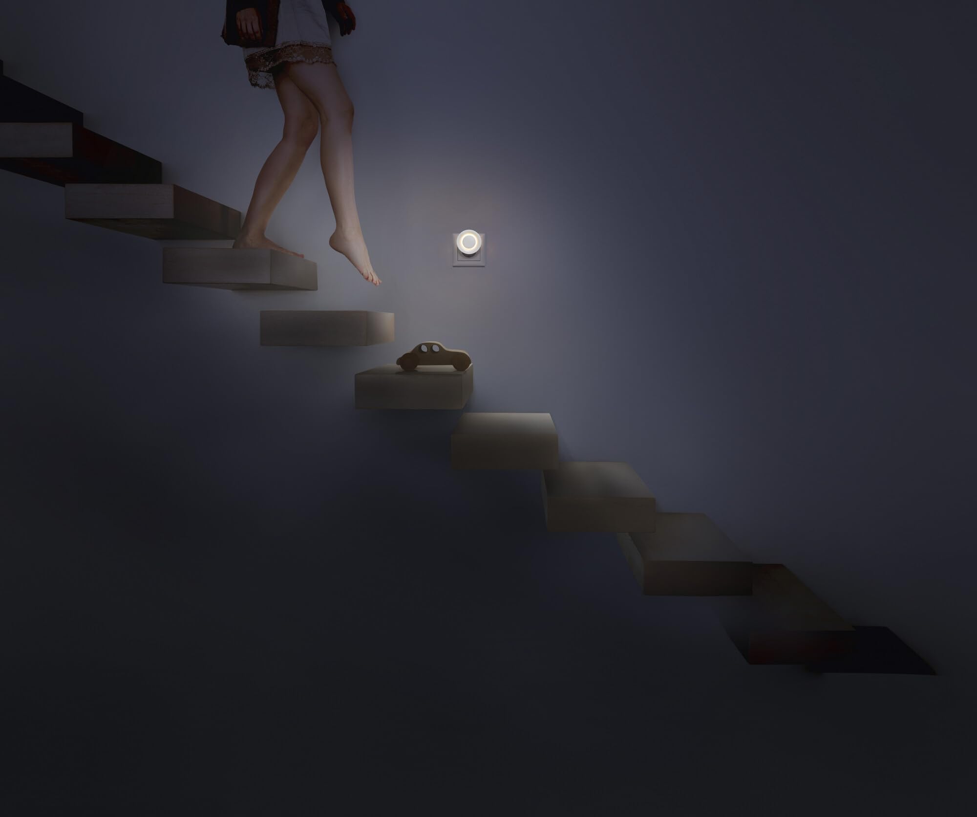 OSRAM SMART+ Lunetta Backlight Ellipse Nachtlicht Weiß Warmweiß