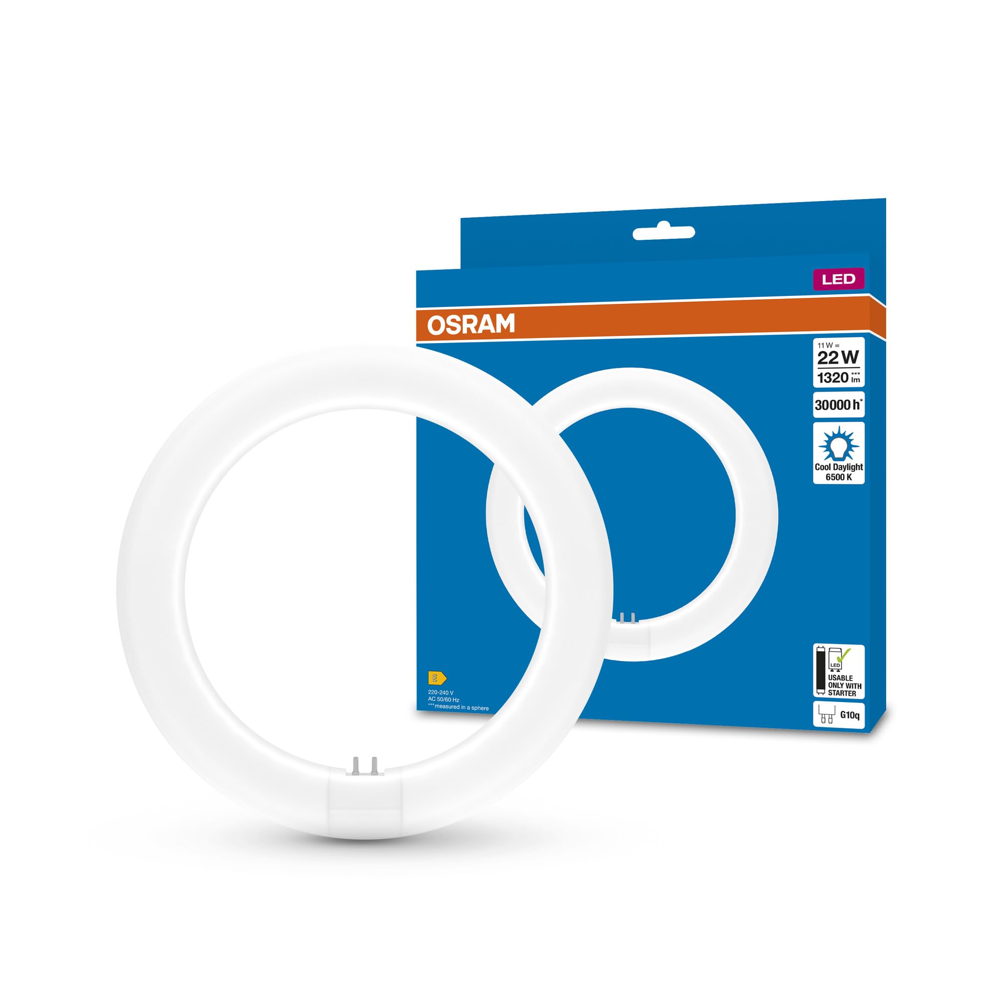 ams OSRAM SMART+ LED Tube T9 Ring 11W Tageslichtweiß 1er-Pack