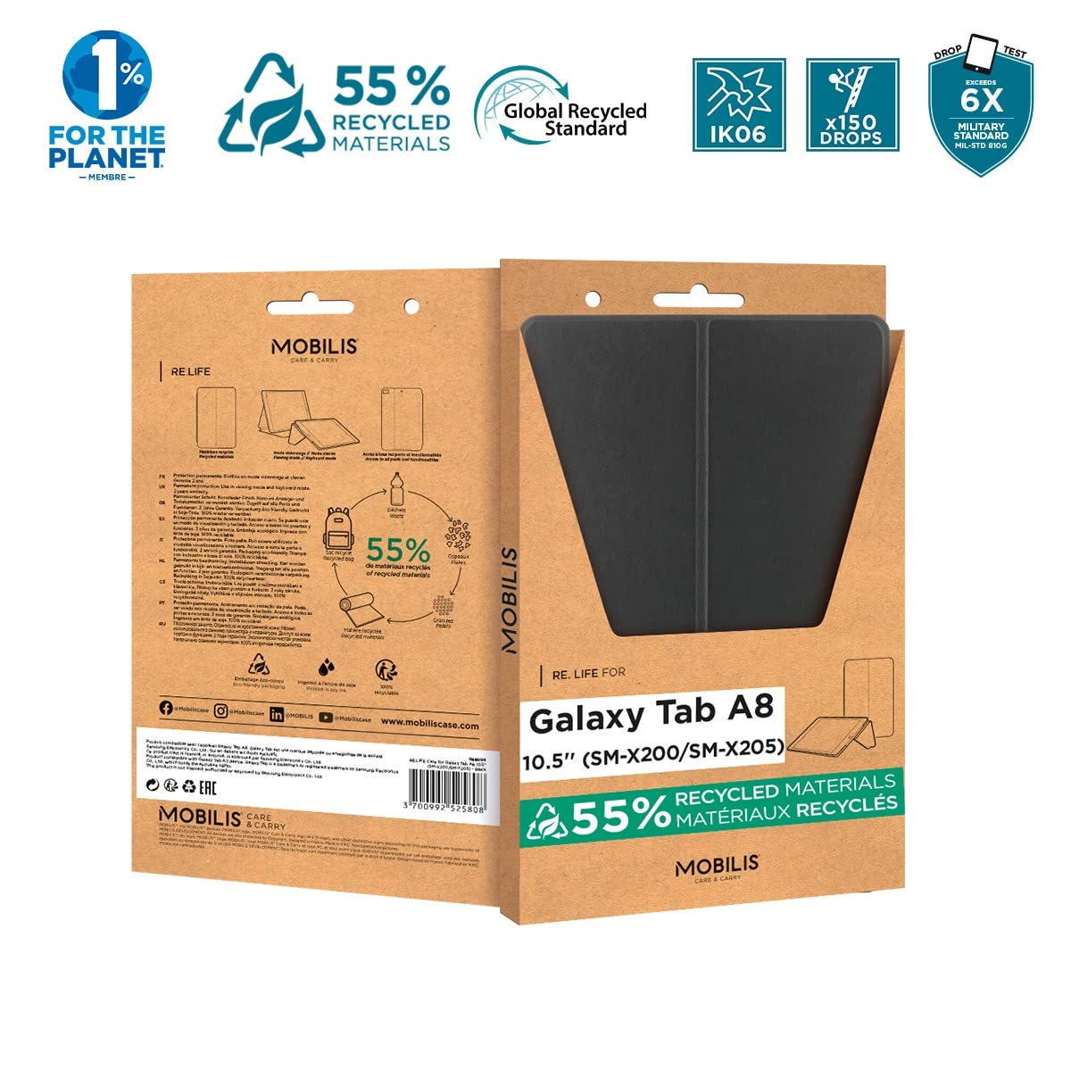 Mobilis R SERIES Galaxy Tab A8 10.5" Hülle SM-X200