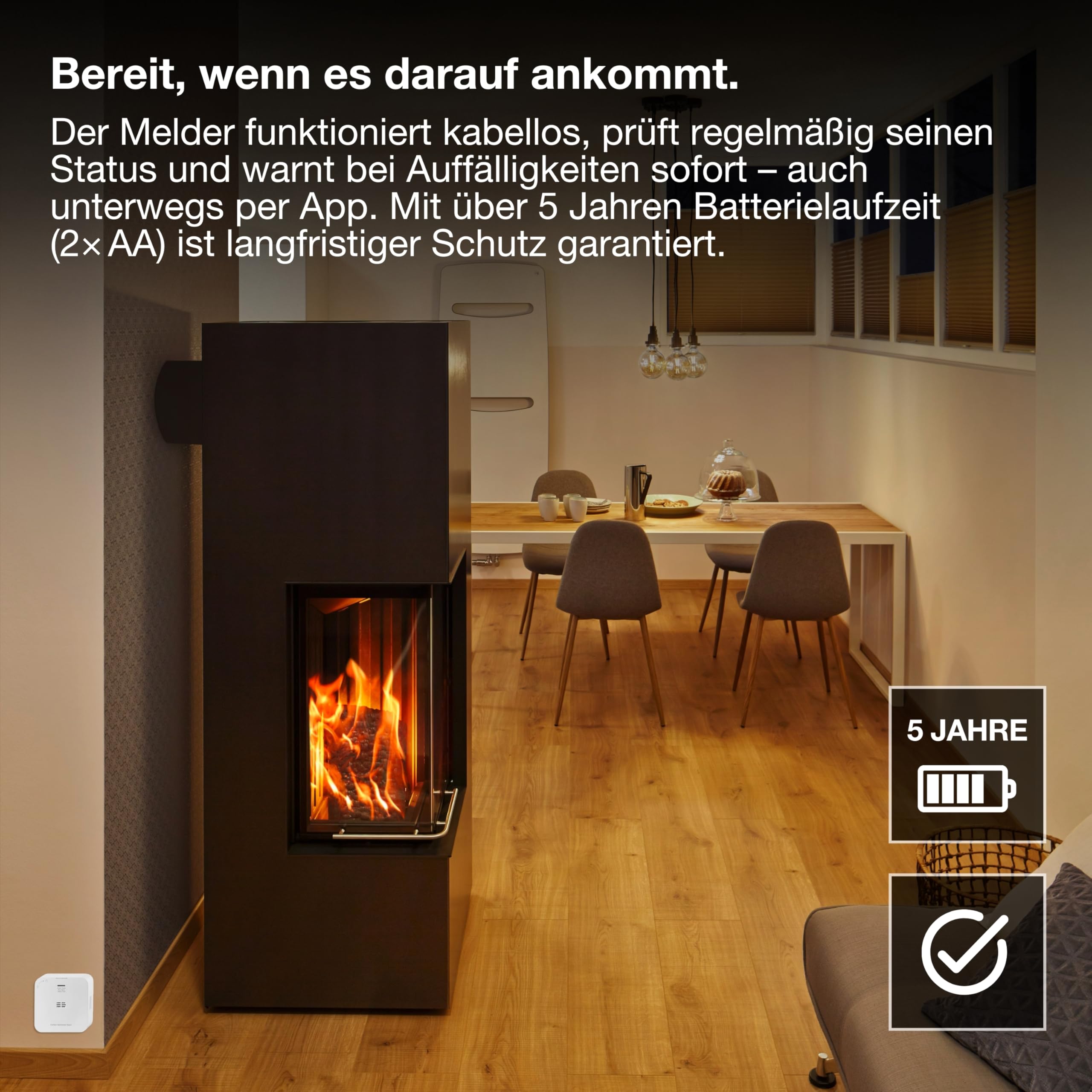 ams OSRAM SMART+ WiFi Kohlenmonoxidmelder weiß 1er-Pack
