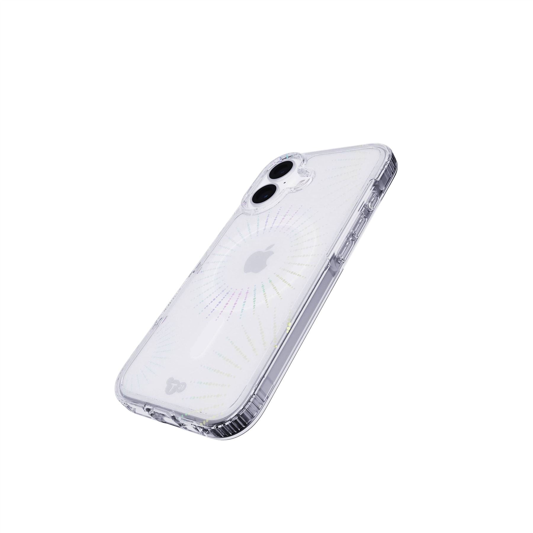 Tech21 EvoSparkle iPhone 16 Hülle Lunar MagSafe Glitzer