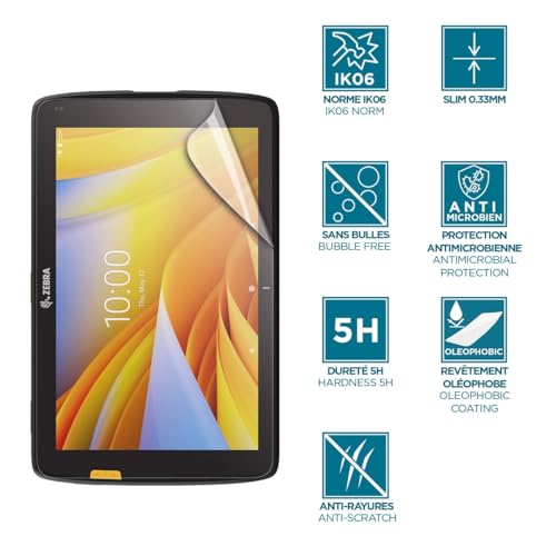 Mobilis Displayschutzfolie Zebra ET40 ET45 8 Zoll 5H