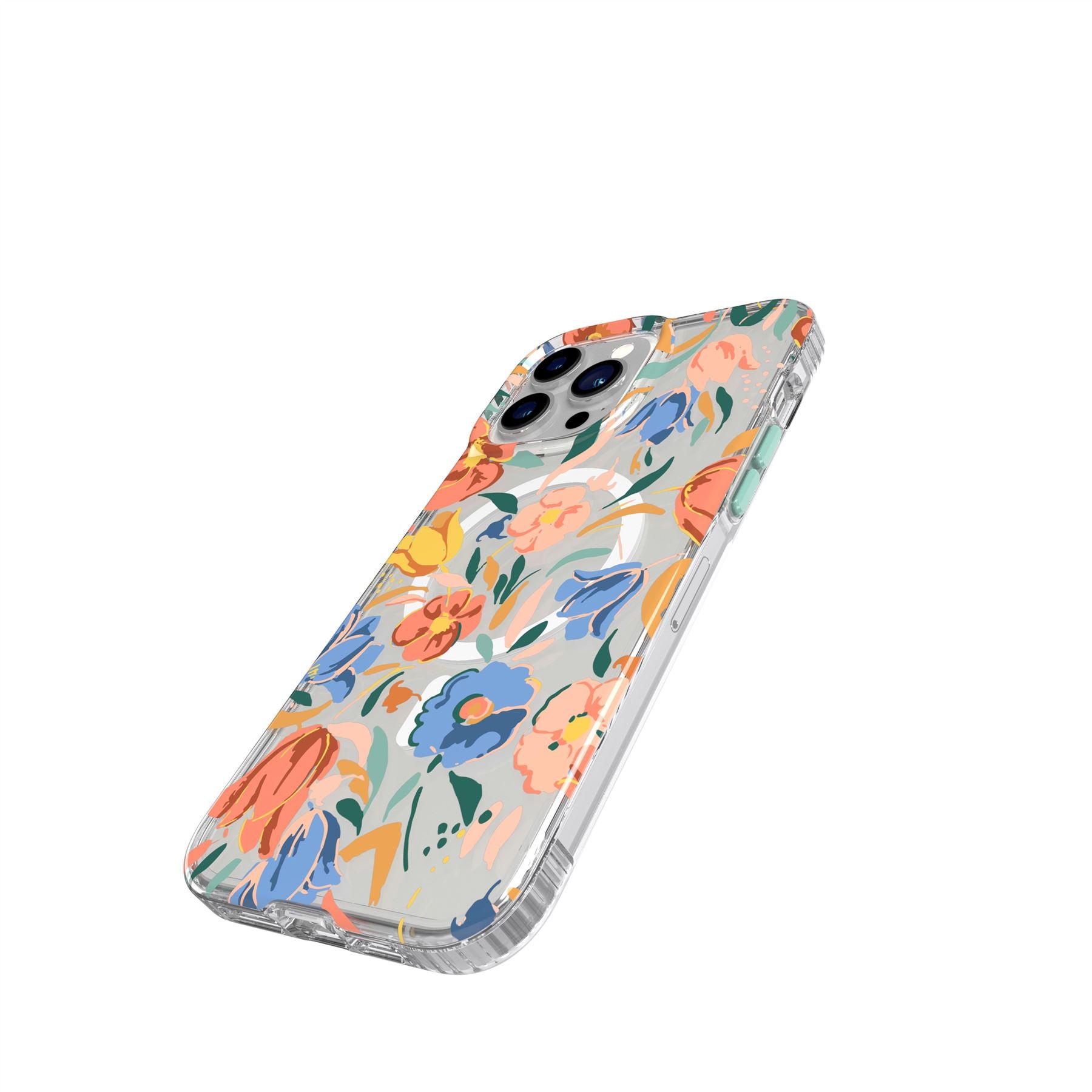 Tech21 EvoArt iPhone 13 Pro Max Handyhülle Peach Tulip
