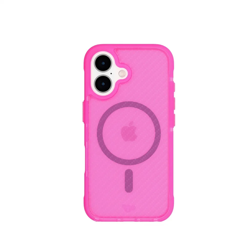 Tech21 EvoArmor iPhone 16 Hülle MagSafe Pink Stoßschutz