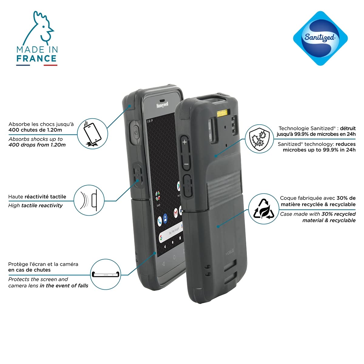 Mobilis Protech Honeywell EDA51 Schutzhülle mil-STD