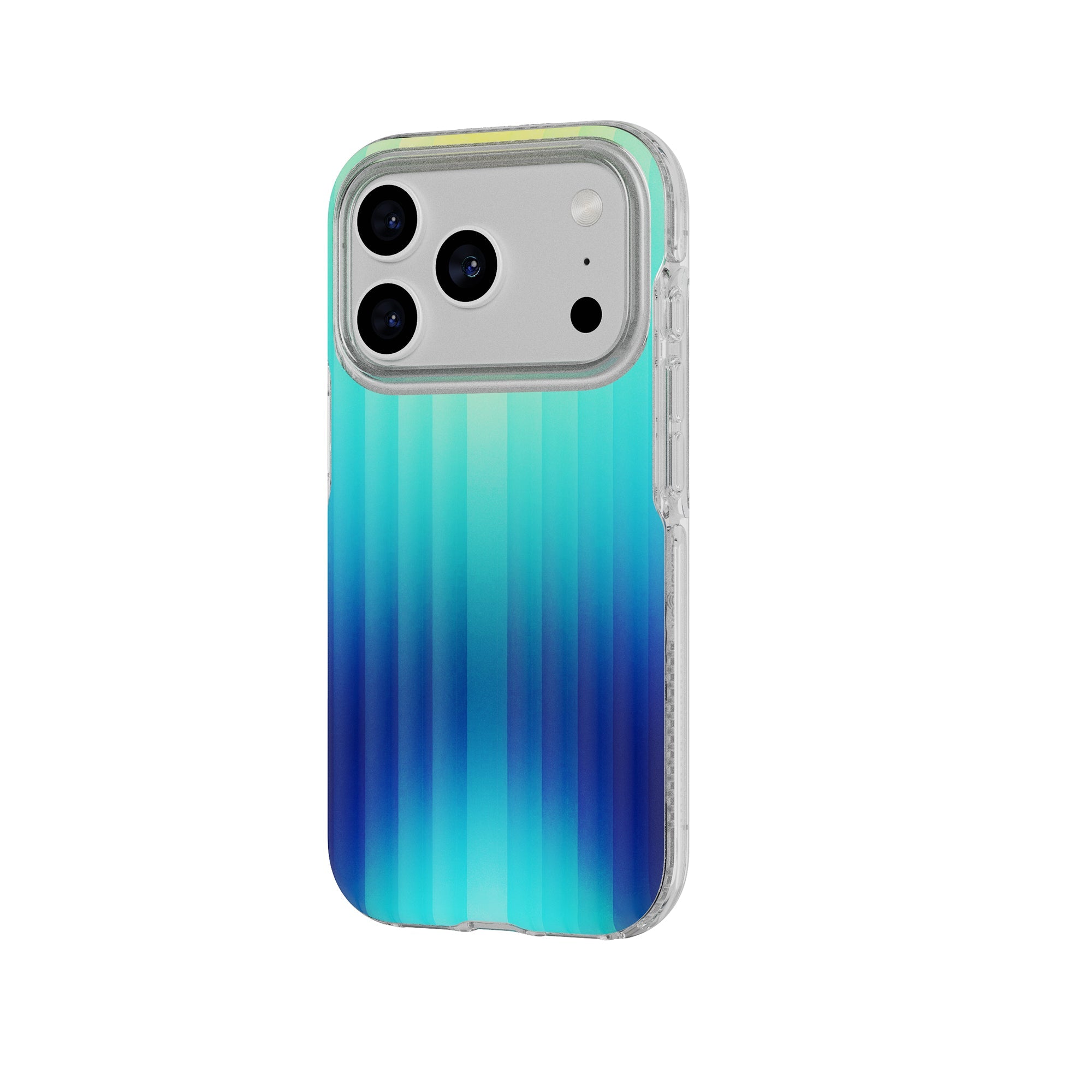Tech21 FlexQuartz iPhone 17 Pro Hülle Ombre Blue Green