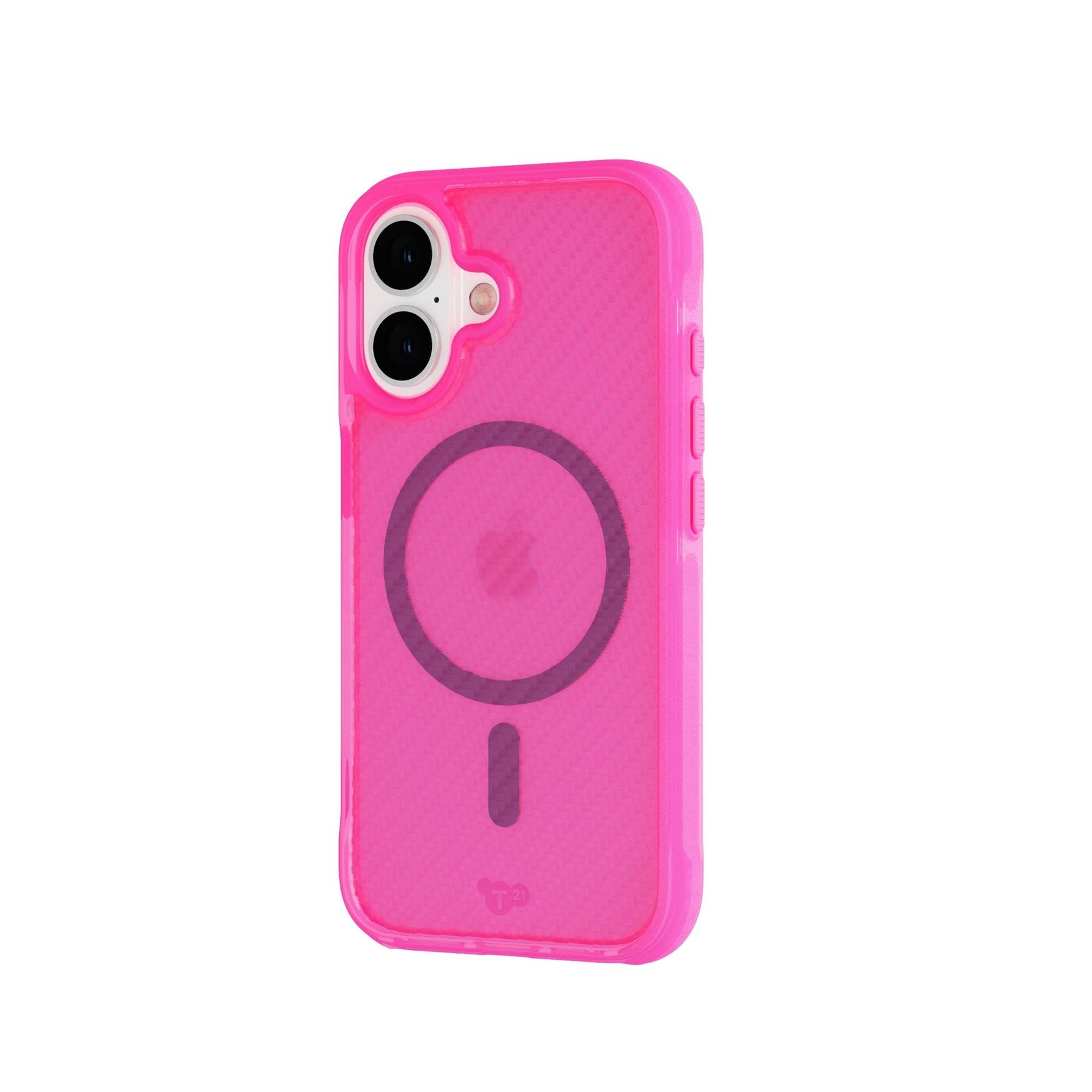 Tech21 EvoArmor iPhone 16 Hülle MagSafe Pink Stoßschutz