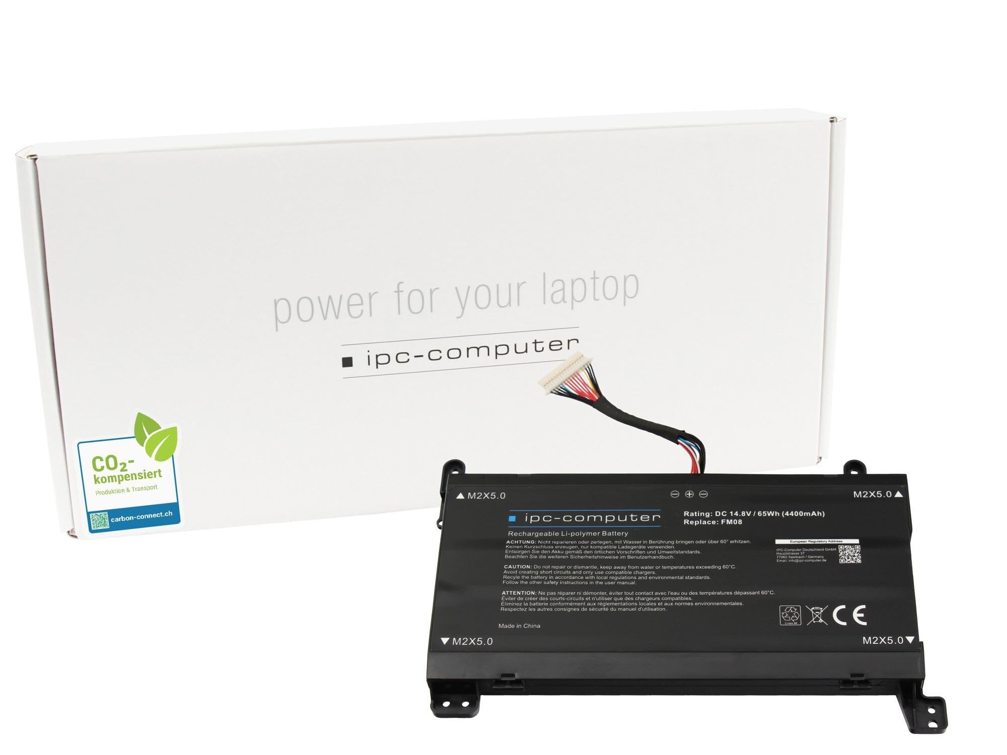 IPC-Computer Akkus 922753-421 Laptop Akku 65Wh 16-Pin