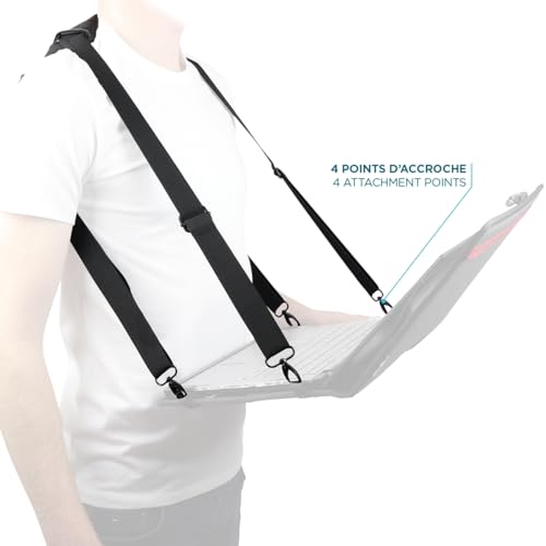 Mobilis Laptop Tablet Tragegurt 4-Punkt Polyester 100-180cm