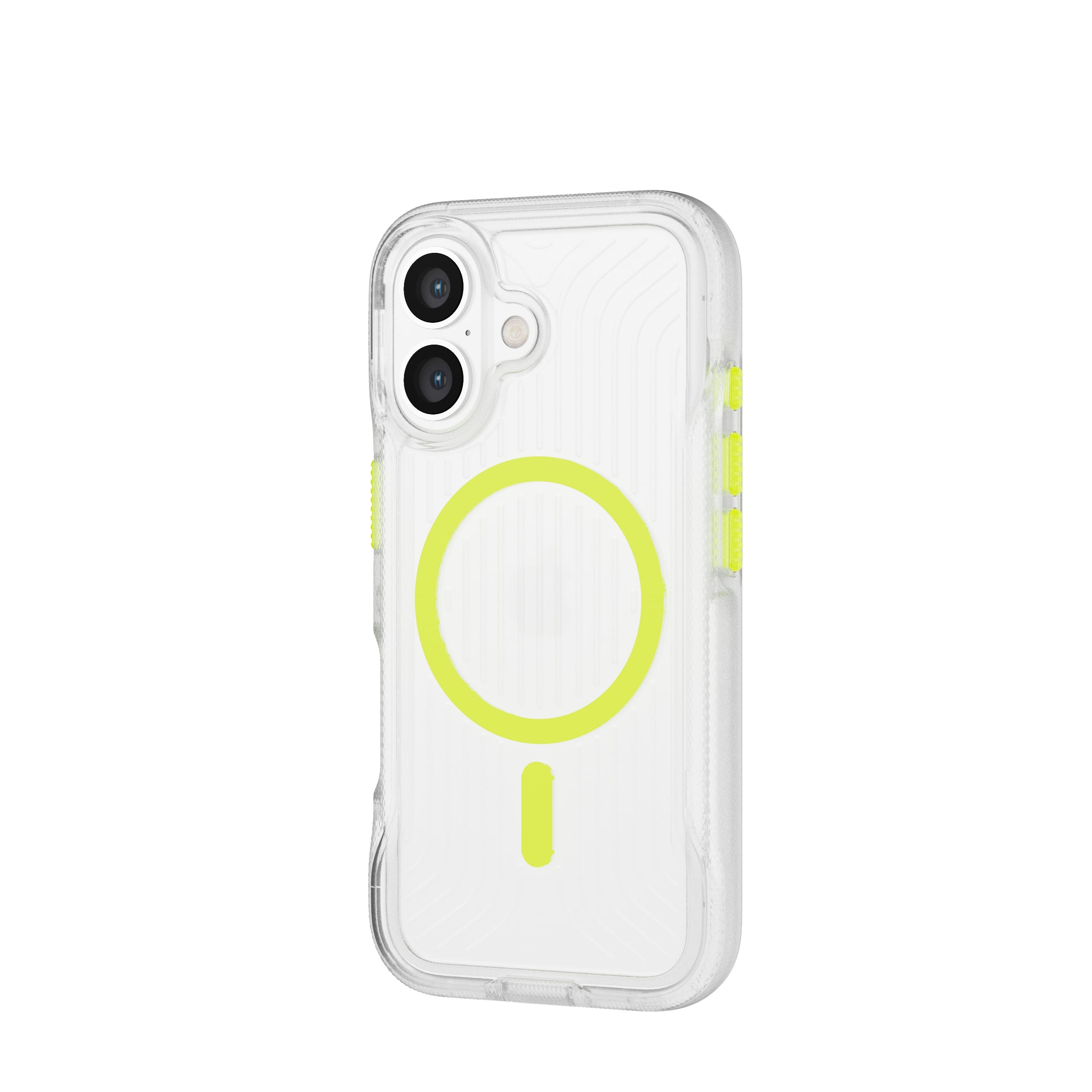 Tech21 FlexPro iPhone 16 Hülle MagSafe Neon Green Glow