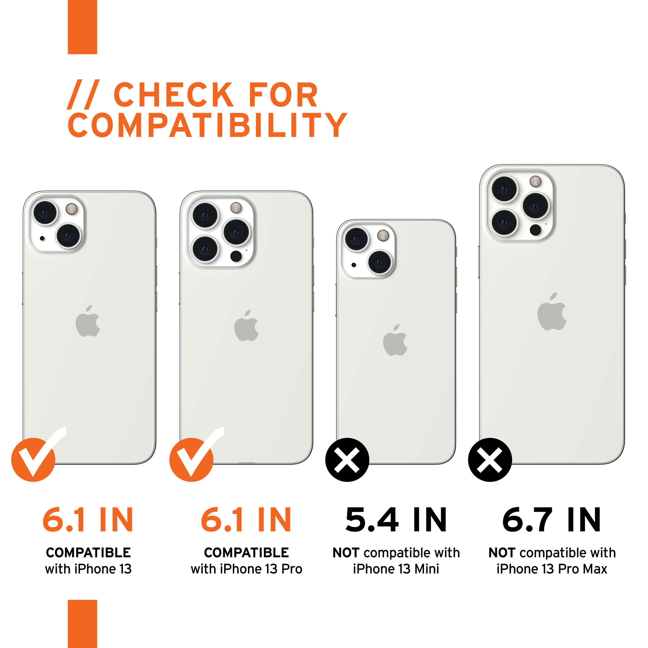 UAG Standard Issue Shield Panzerglas iPhone 13 9H HD-Klar